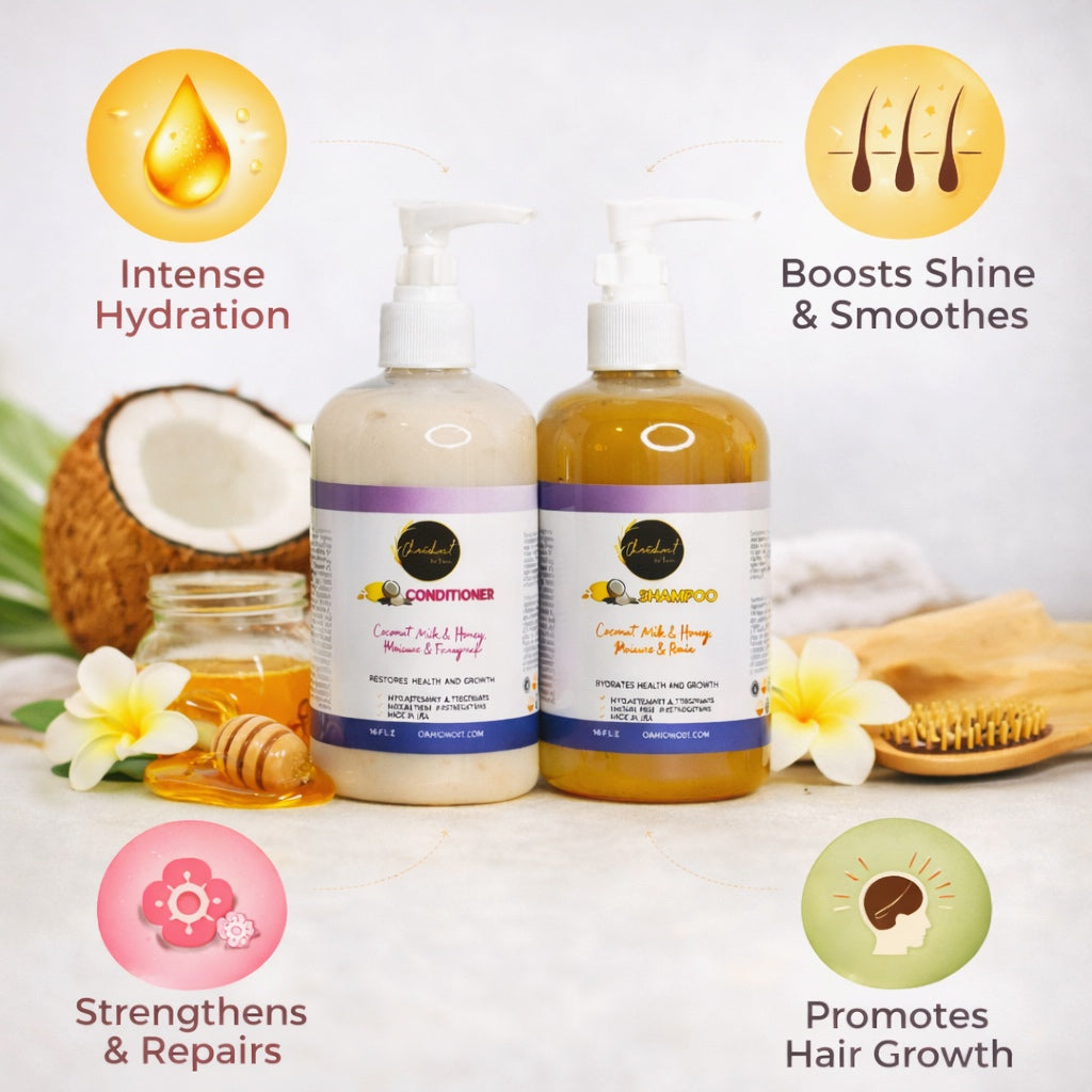 Champú y acondicionador para el crecimiento del cabello