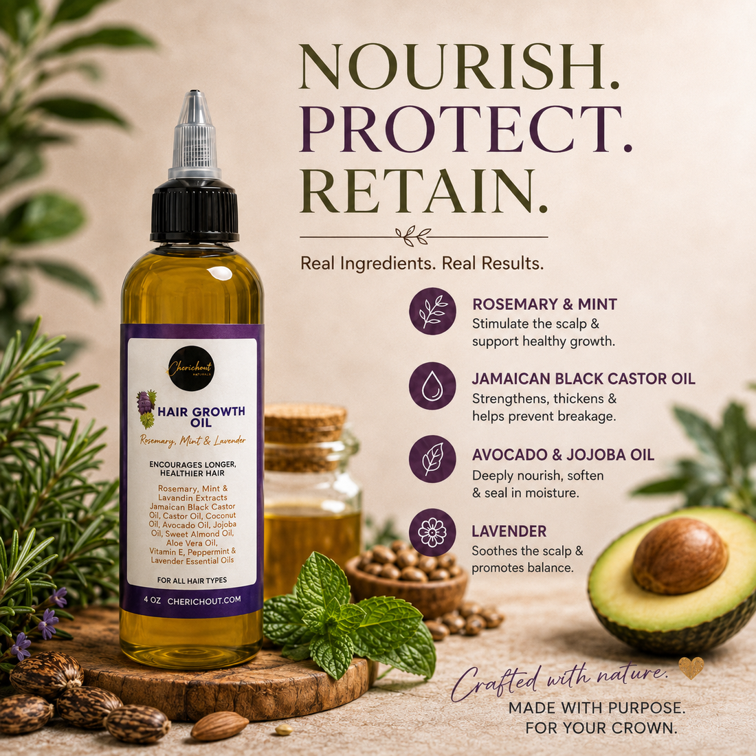 Extreme growth hair oil