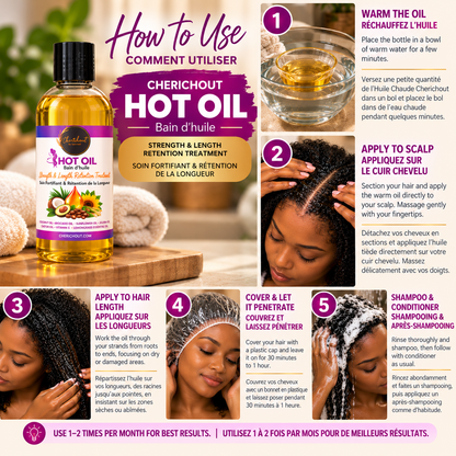 Hot oil treatment | Bain d’huile