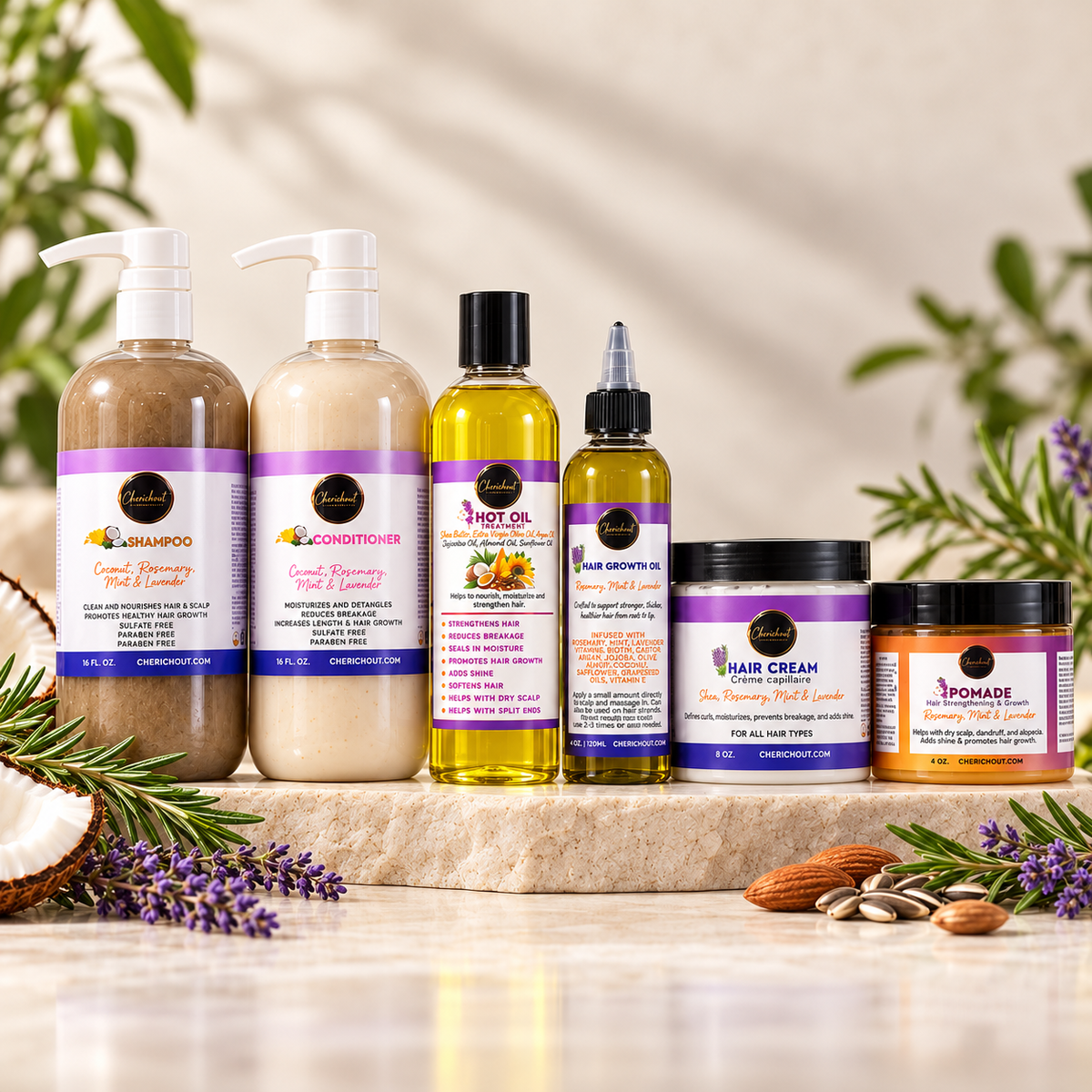 Hair growth set + hot oil